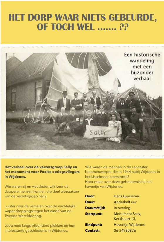 Historische wandeling Wijdenes flyer